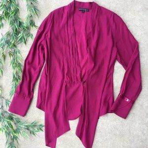 Lafayette 148 New York Silk Pintuck Detail Blouse